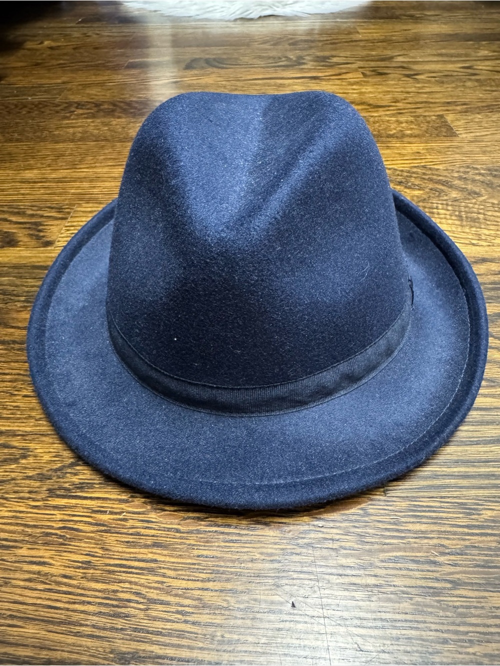 Janie and Jack Toddle Navy Felt Bucket Hat, Size: 2T-3T
